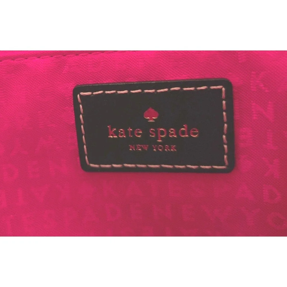Kate Spade Classic Chic Rachelle Wellesley Black Pebbled Leather Dome Satchel